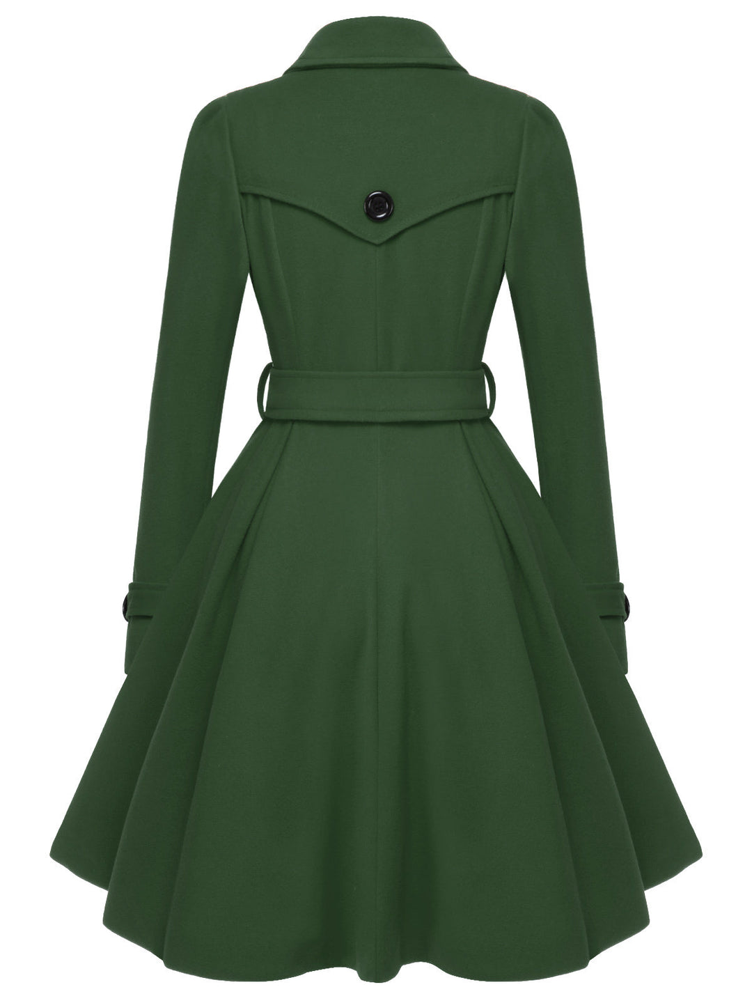 This 1950s Solid Color Lapel Slim Coat is her armor of 1950s elegance