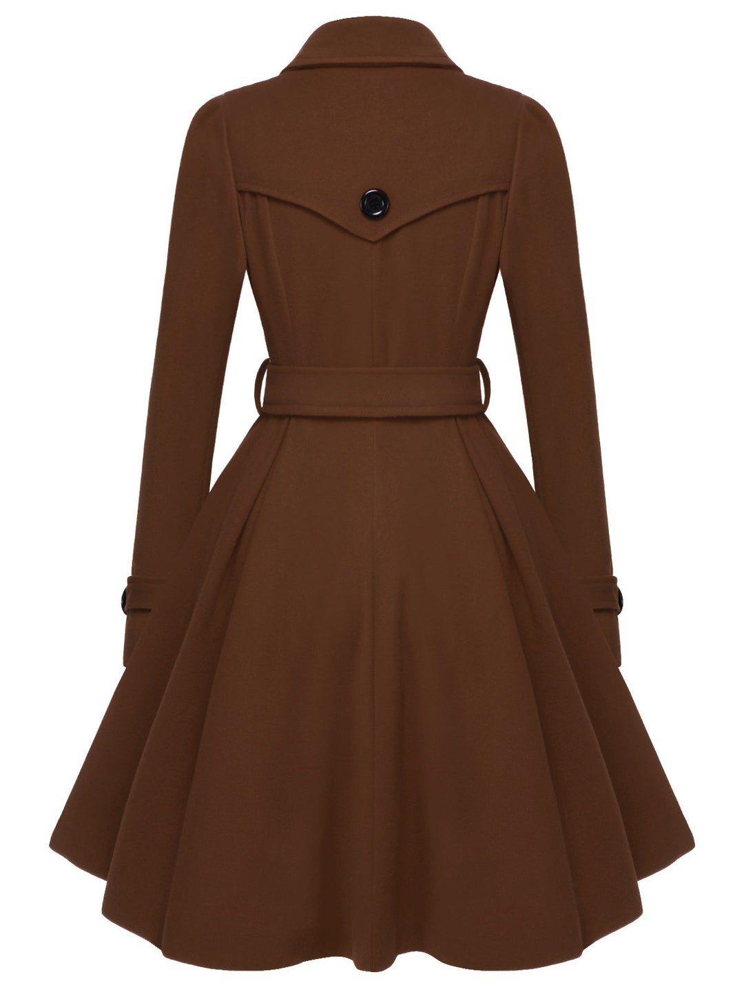 1950s Solid Color Lapel Slim Coat — 1950s sophistication that wraps her in quiet power