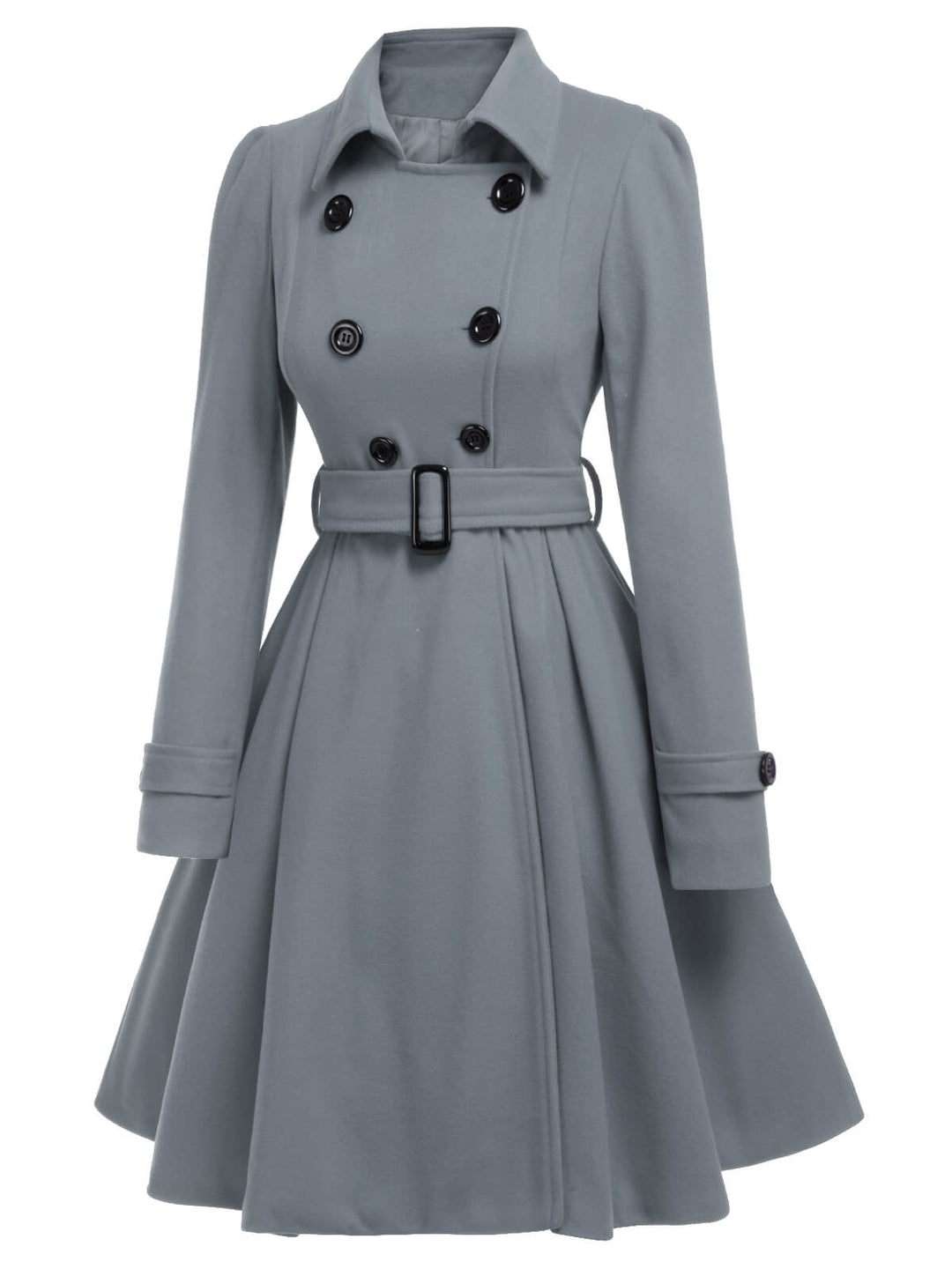 1950s Solid Color Lapel Slim Coat, vintage coat, outerwear - perfect for women who love vintage and fashion