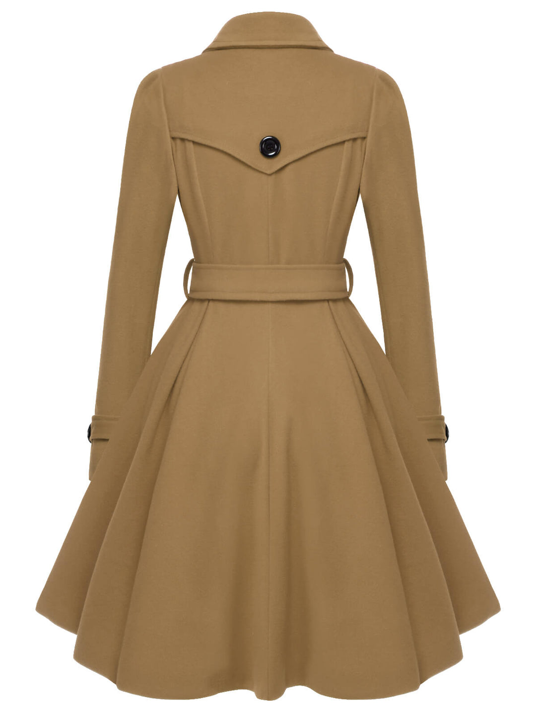 1950s Solid Color Lapel Slim Coat, vintage jacket, coat, classic outerwear, women, elegant