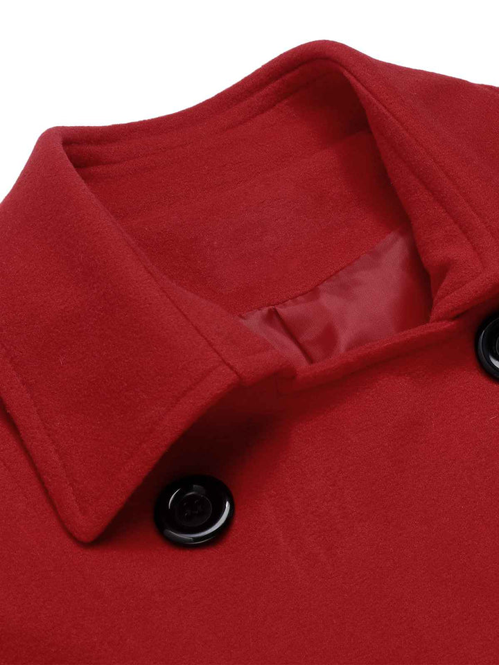 1950s Solid Color Lapel Slim Coat — 1950s sophistication that wraps her in quiet power