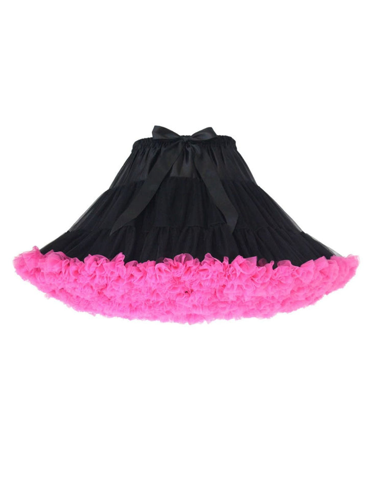 1950s Solid Halloween Mesh Underskirt Petticoat - vintage skirt, retro style