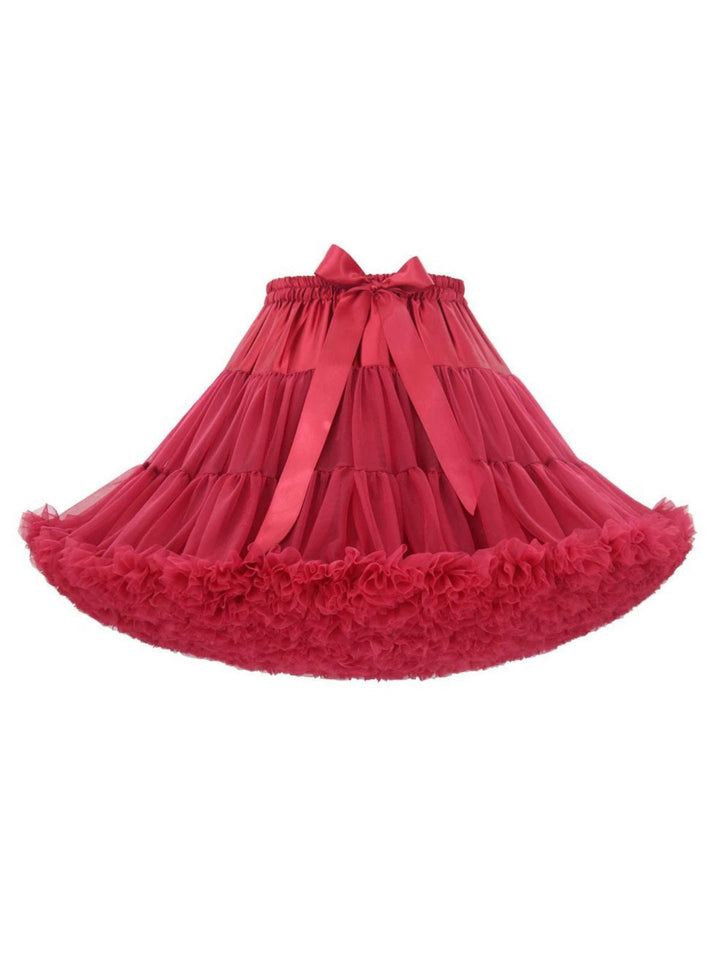 1950s Solid Halloween Mesh Underskirt Petticoat - vintage skirt, retro style