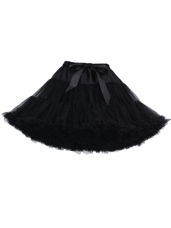 1950s Solid Halloween Mesh Underskirt Petticoat - vintage skirt, retro style