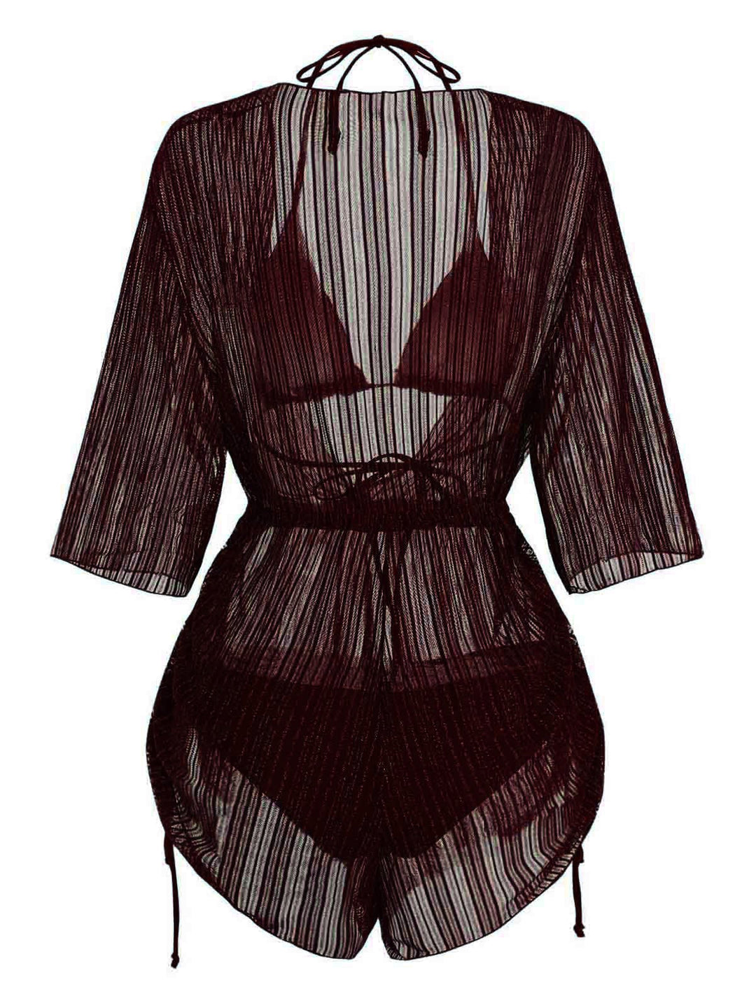 Solid-Halter-Bikini-Set-Shimmer-Cover-Up, vintage, retro, swimwear