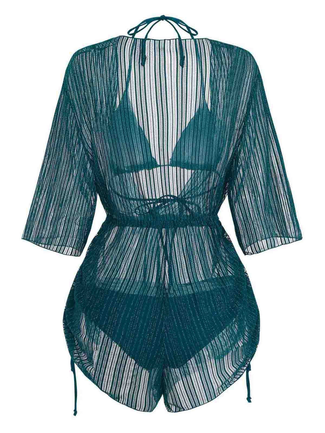 Solid-Halter-Bikini-Set-Shimmer-Cover-Up, vintage, retro, swimwear