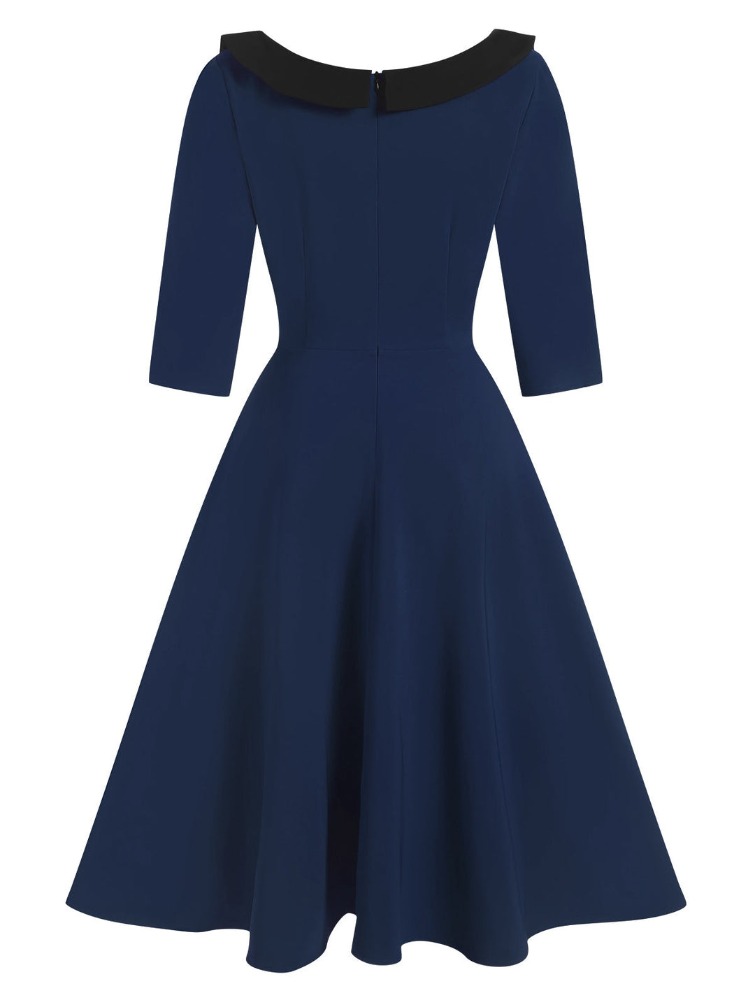 1950s Solid Irregular Collar Half Sleeves Dress, vintage dress, retro fashion, rockabilly, pin-up fashion - perfect for women who love vintage and retro fashion