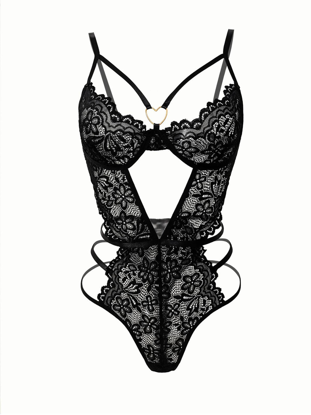 Solid Lace Sheer Cut-Out Nighties - vintage fashion, retro style
