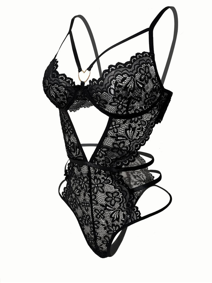 Solid Lace Sheer Cut-Out Nighties - vintage fashion, retro style