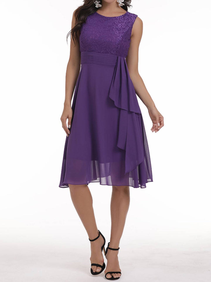 1950s Solid Lace Sleeveless Swing Dress — vintage elegance for the modern woman