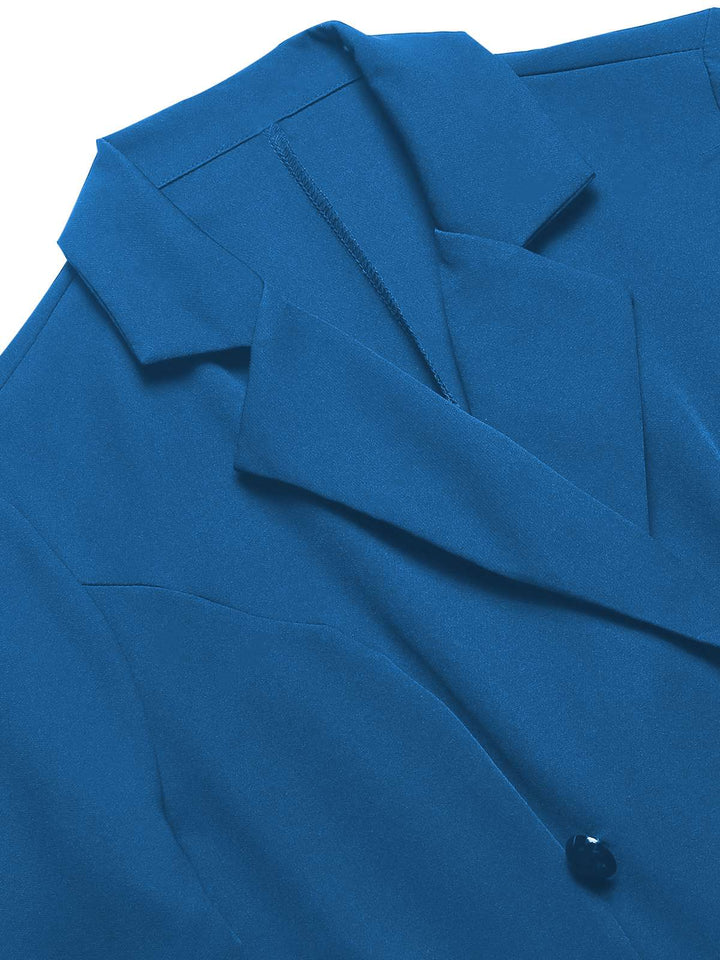 1950s Solid Lapel Double Breasted Trench Coat - vintage fashion, retro style