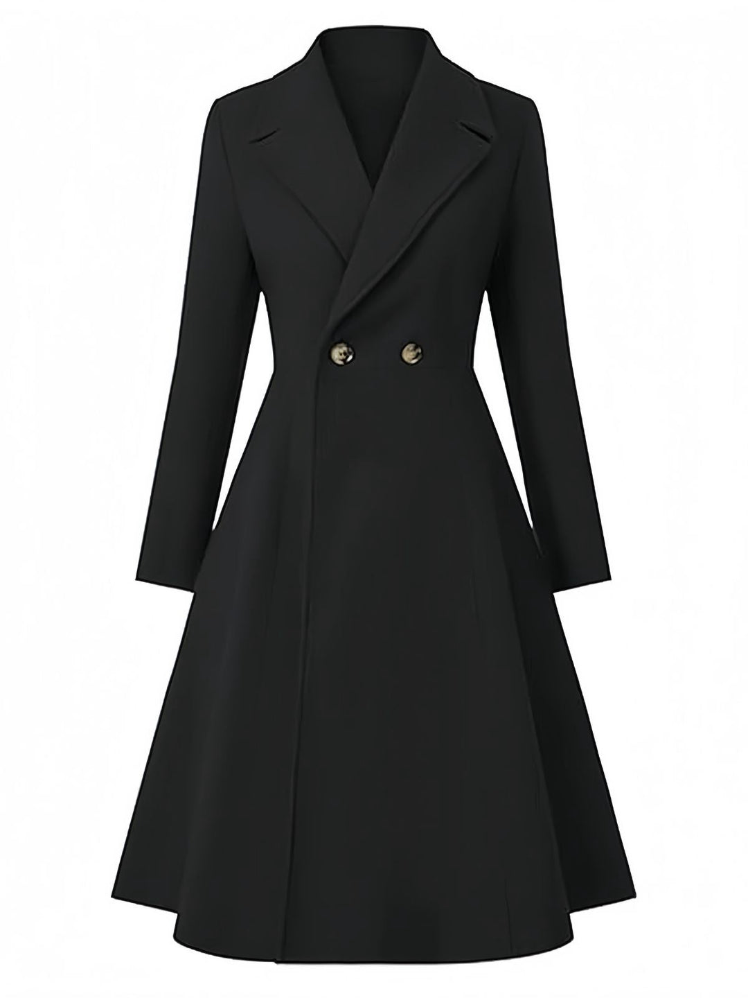 1950s Solid Notched Collar Dress Coat - vintage dress, fashion, rockabilly