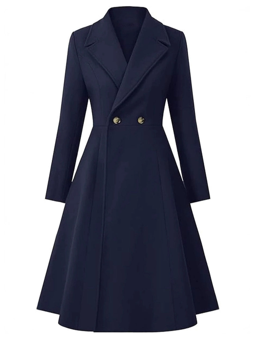 1950s Solid Notched Collar Dress Coat - vintage dress, fashion, rockabilly