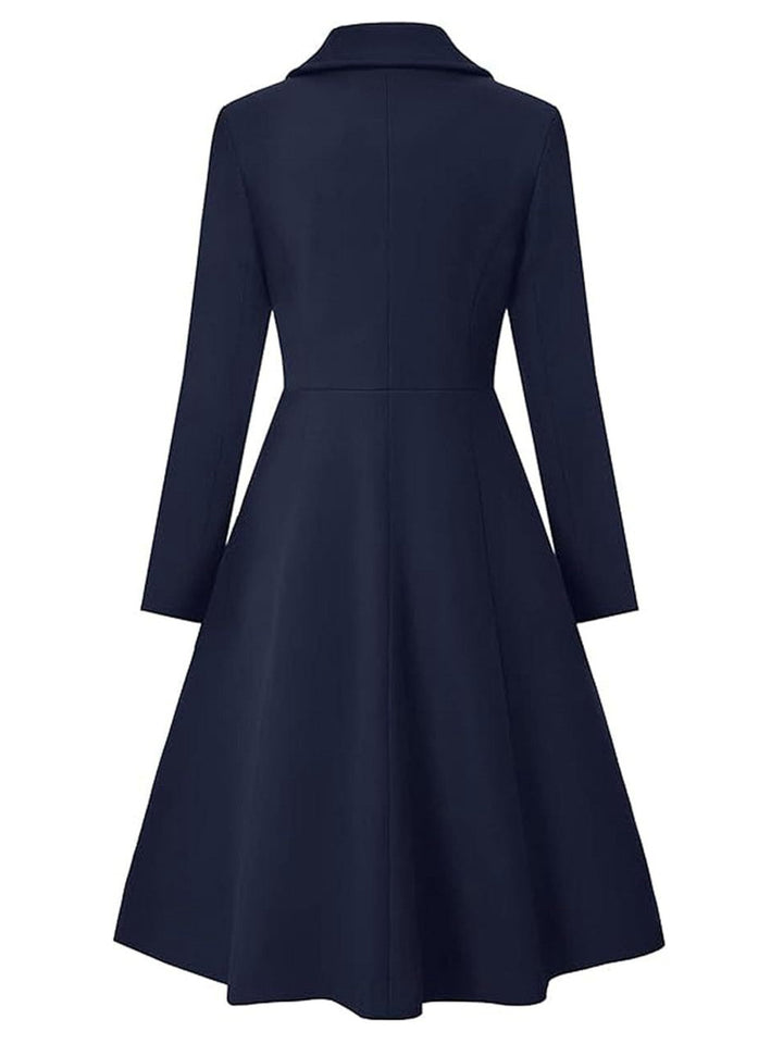 1950s Solid Notched Collar Dress Coat - vintage dress, fashion, rockabilly