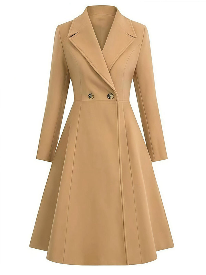 1950s Solid Notched Collar Dress Coat - vintage dress, fashion, rockabilly