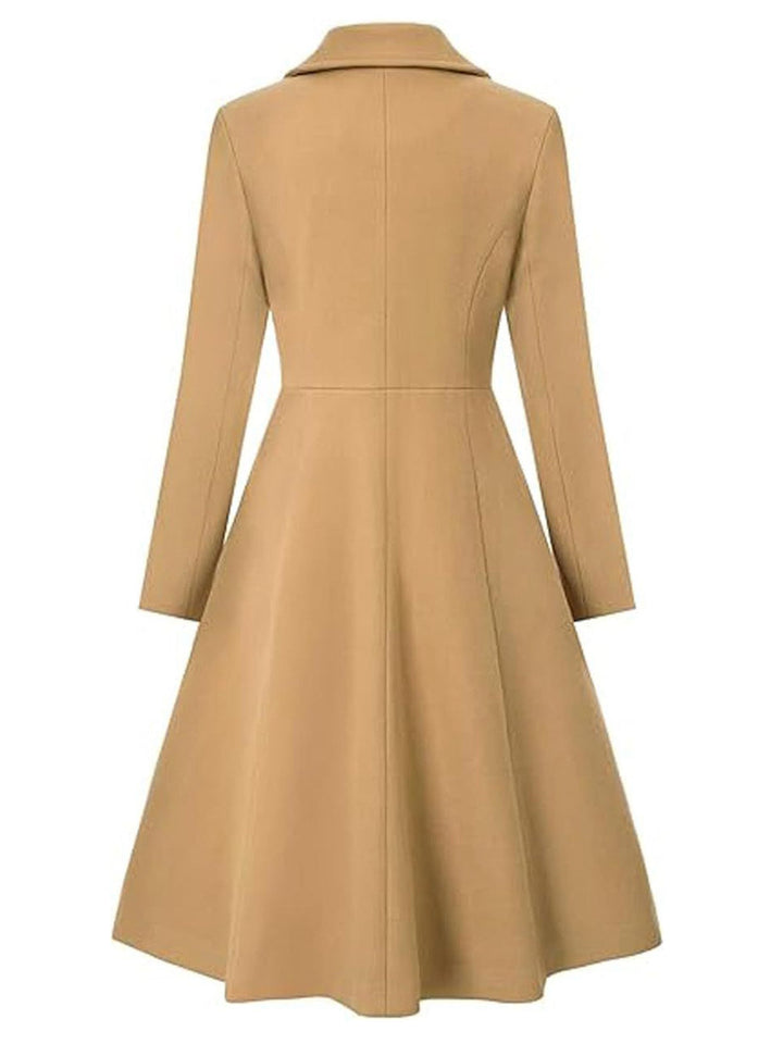 1950s Solid Notched Collar Dress Coat - vintage dress, fashion, rockabilly