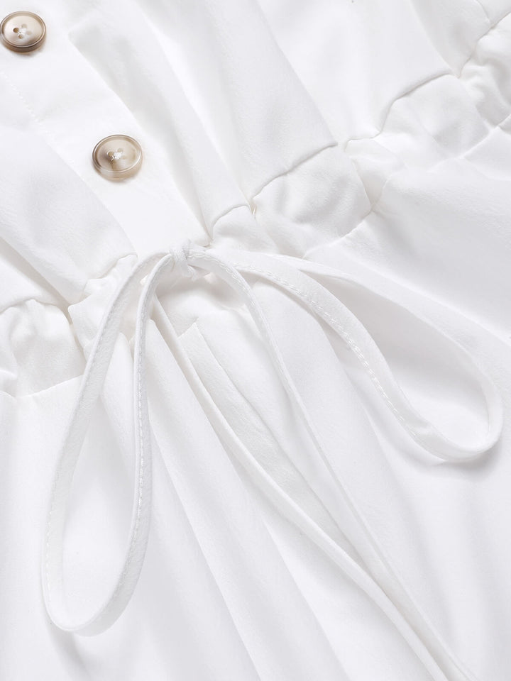 1950s Solid Shoulder Tie Sleeveless Romper — 1950s style that transcends decades