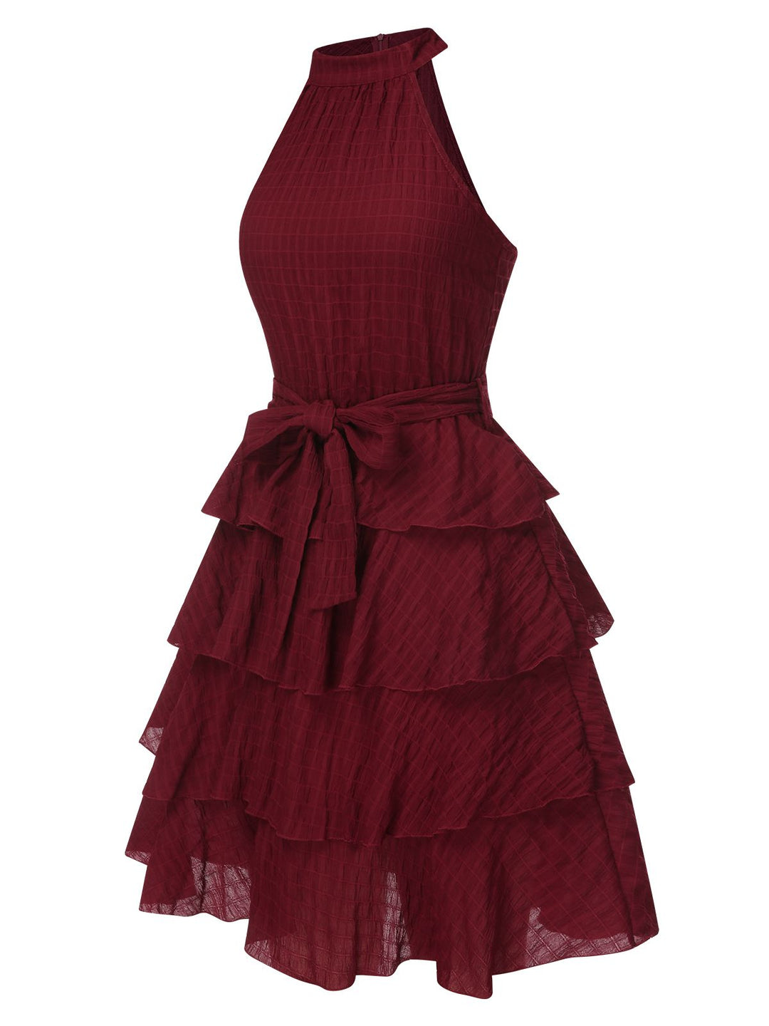 1950s Solid Sleeveless Belt Tutu Dress, vintage dress, retro fashion, rockabilly, pin-up fashion - perfect for women who love vintage and retro fashion