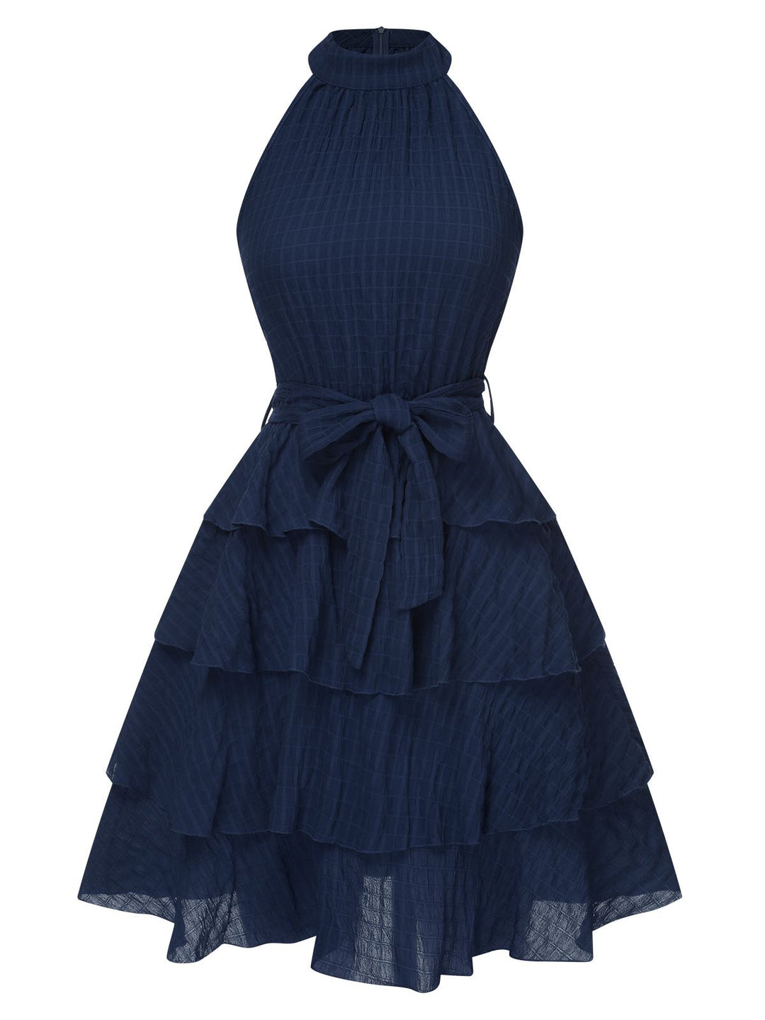 1950s Solid Sleeveless Belt Tutu Dress, vintage dress, retro fashion, rockabilly, pin-up fashion - perfect for women who love vintage and retro fashion