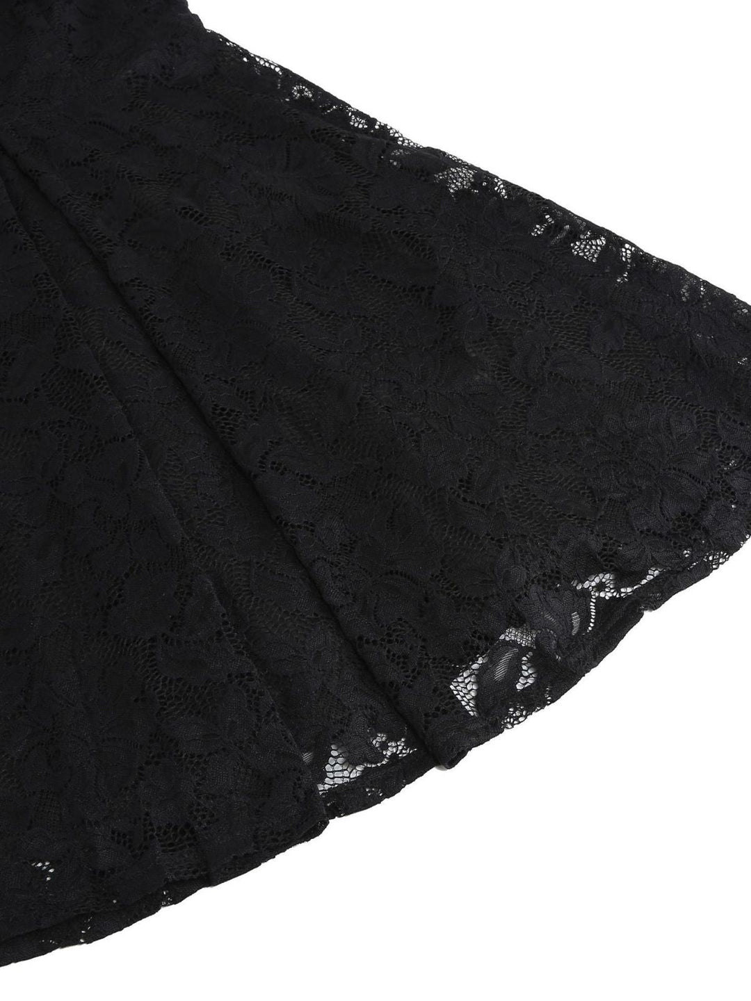 1950s Solid V-Neck Sleeveless Lace Dress - vintage dress, retro fashion, rockabilly