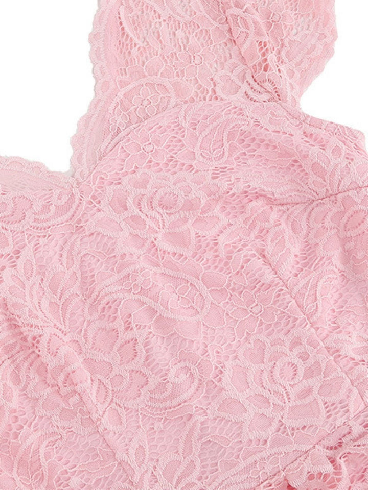 1950s Solid V-Neck Sleeveless Lace Dress - vintage dress, retro fashion, rockabilly