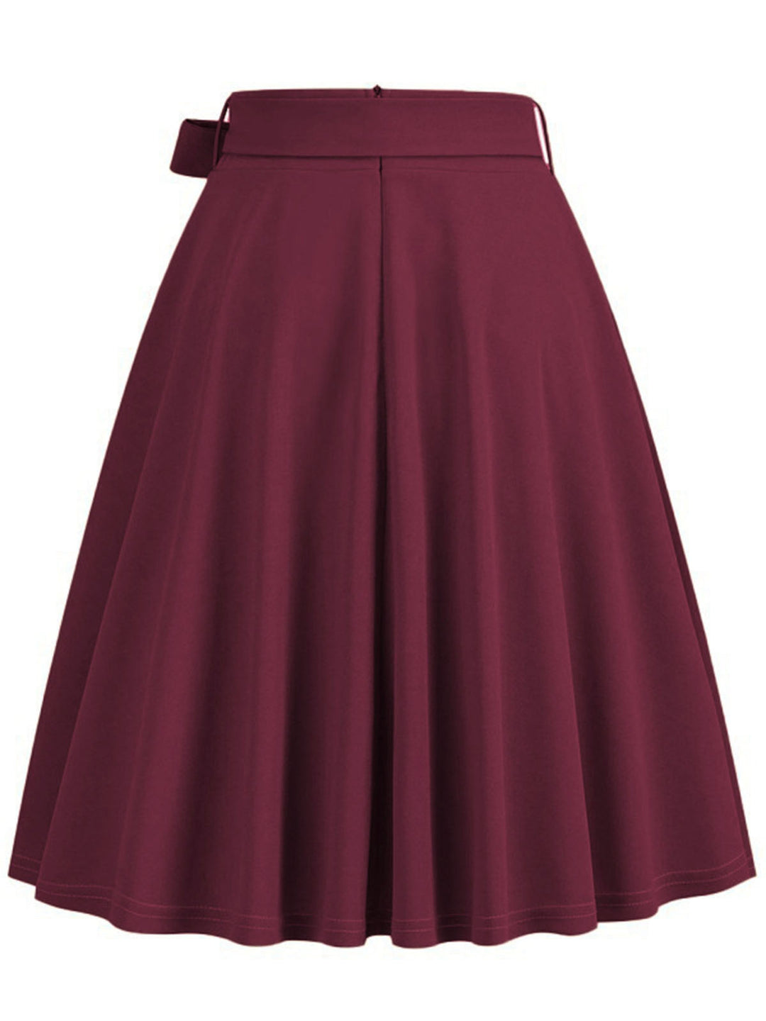 1950s Solid Waist Tie Swing Skirt — because 1950s glamour deserves an encore