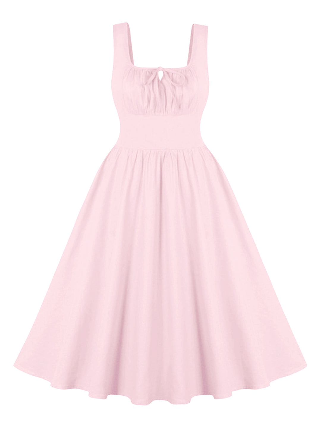 1950s Solid Wide Strap Dress, vintage dress, retro fashion, rockabilly, pin-up fashion - perfect for women who love vintage and retro fashion