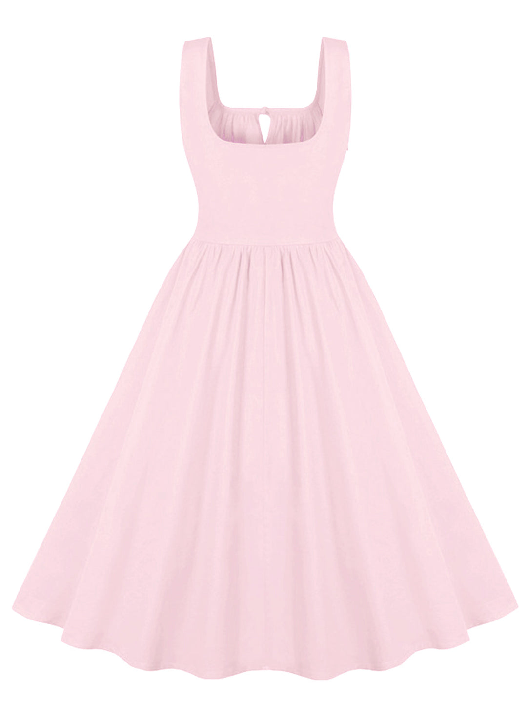 1950s Solid Wide Strap Dress, vintage dress, retro fashion, rockabilly, pin-up fashion - perfect for women who love vintage and retro fashion