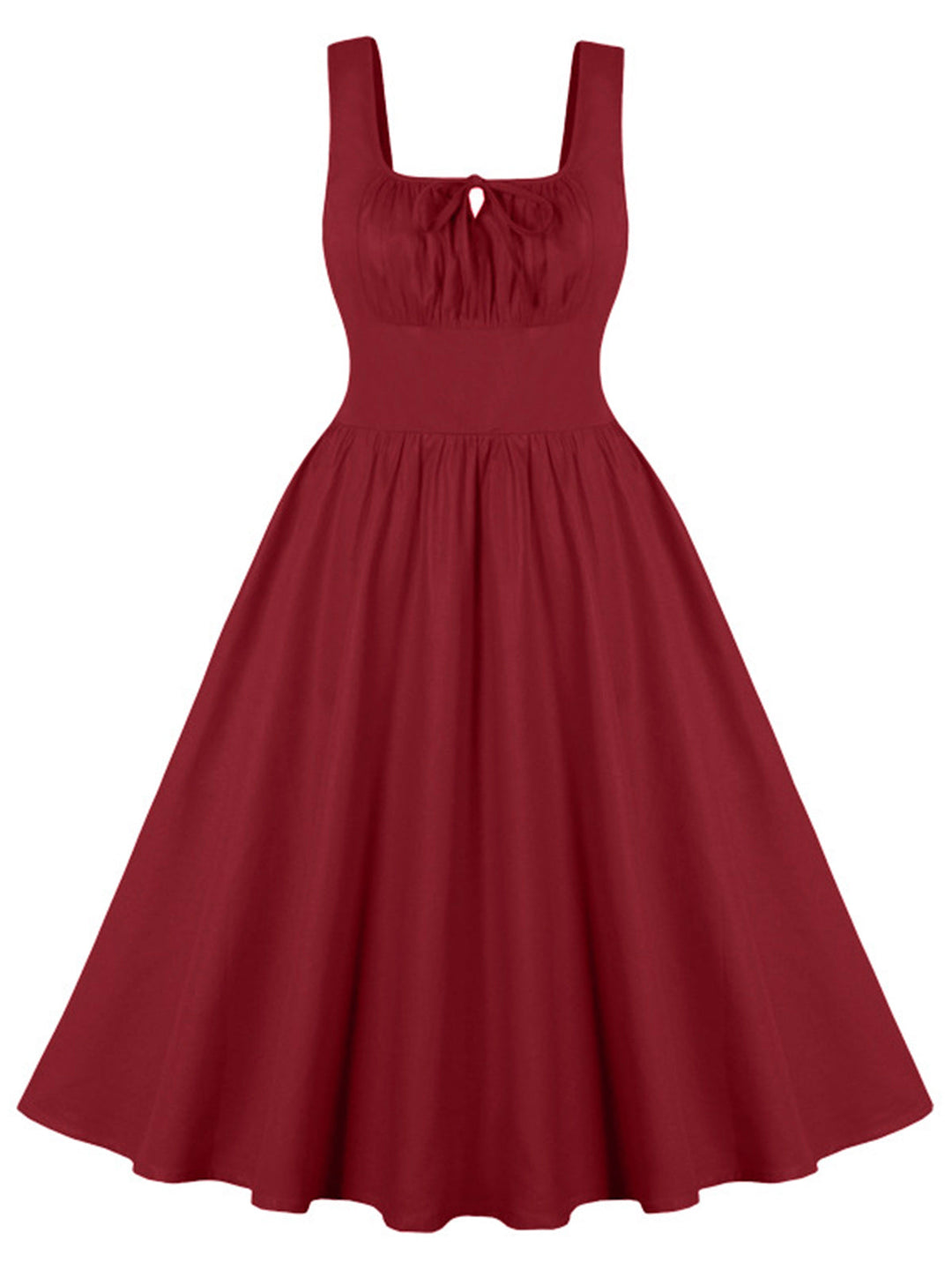 1950s Solid Wide Strap Dress, vintage dress, retro fashion, rockabilly, pin-up fashion - perfect for women who love vintage and retro fashion