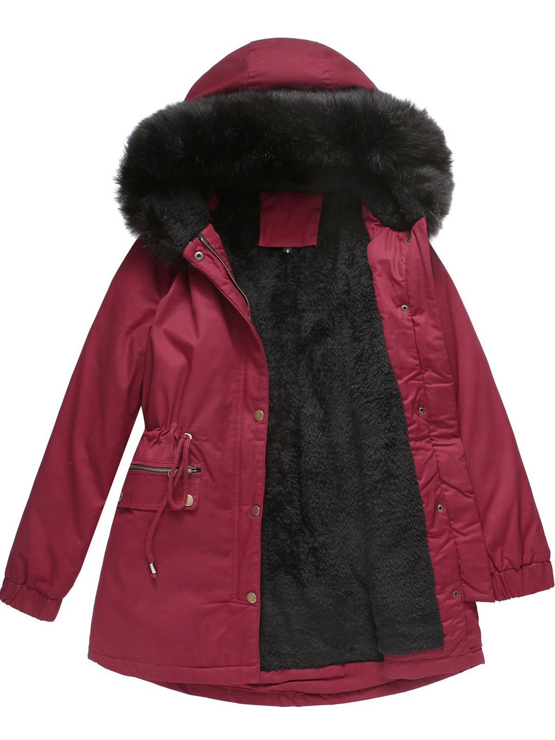 1950s Solid Zipper Fur Trimmed Coat — vintage elegance for the modern woman