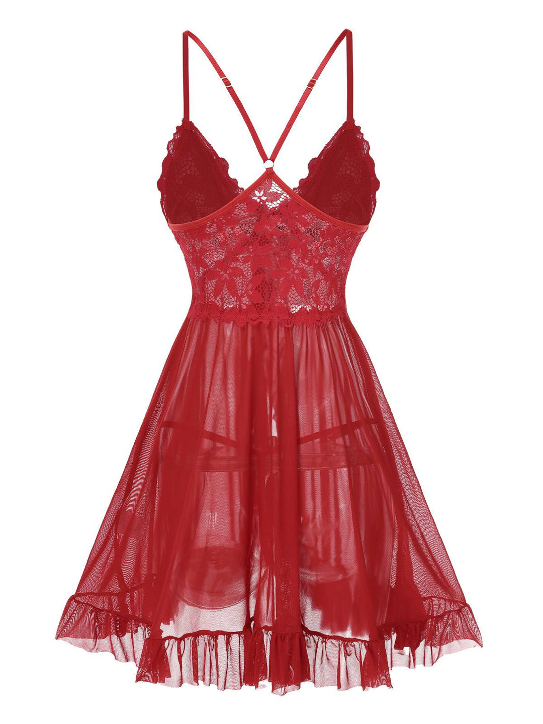 Spaghetti Strap Lace Sheer | | vintage dress, retro fashion