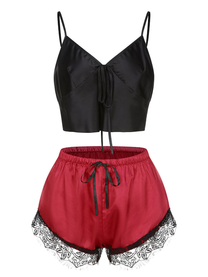 Spaghetti Strap Lace Sleepwear, vintage fashion, retro style - perfect for women who love vintage and retro fashion