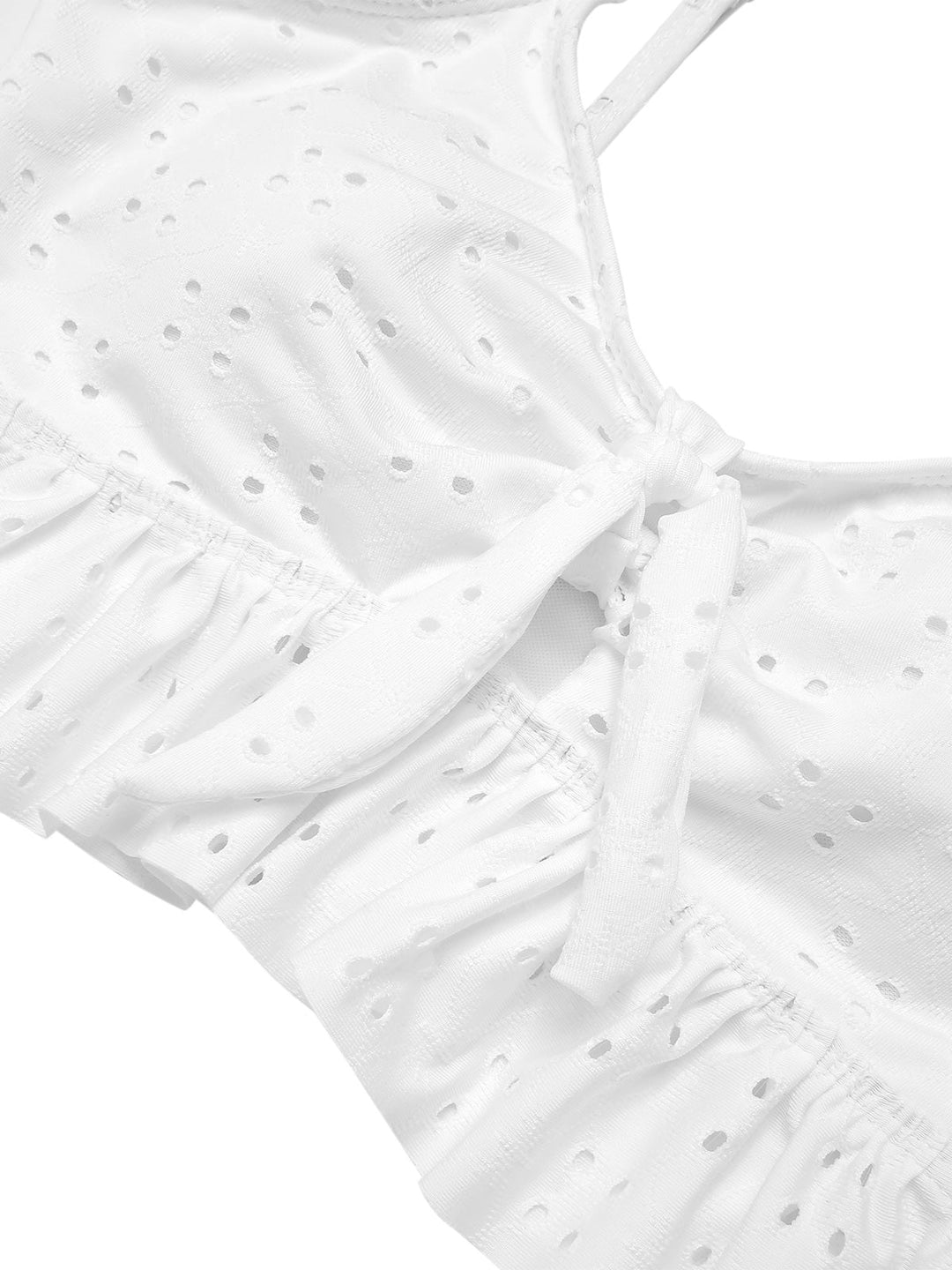 1950s Spaghetti Strap Solid Ruffles Swimsuit &amp; Cover-Up, vintage swimsuit, pin-up swimwear - perfect for women who love vintage and retro fashion