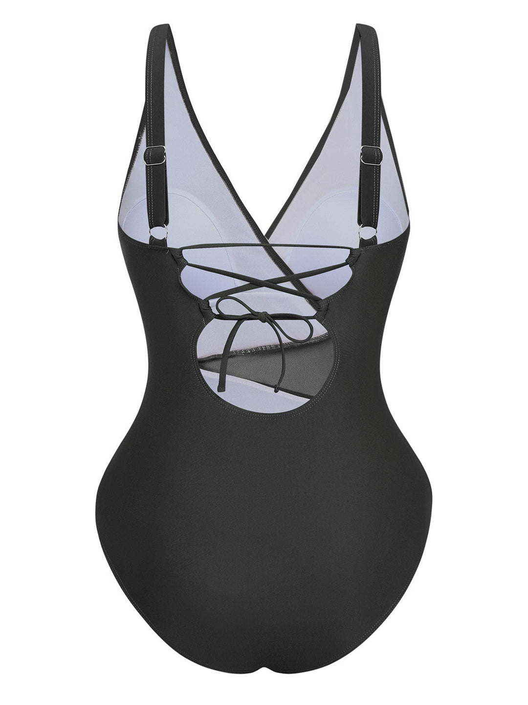 1950s Starfish V-Neck Tummy Control One-Piece Swimsuit - vintage swimwear, retro swimsuit, pin-up style for vintage lovers