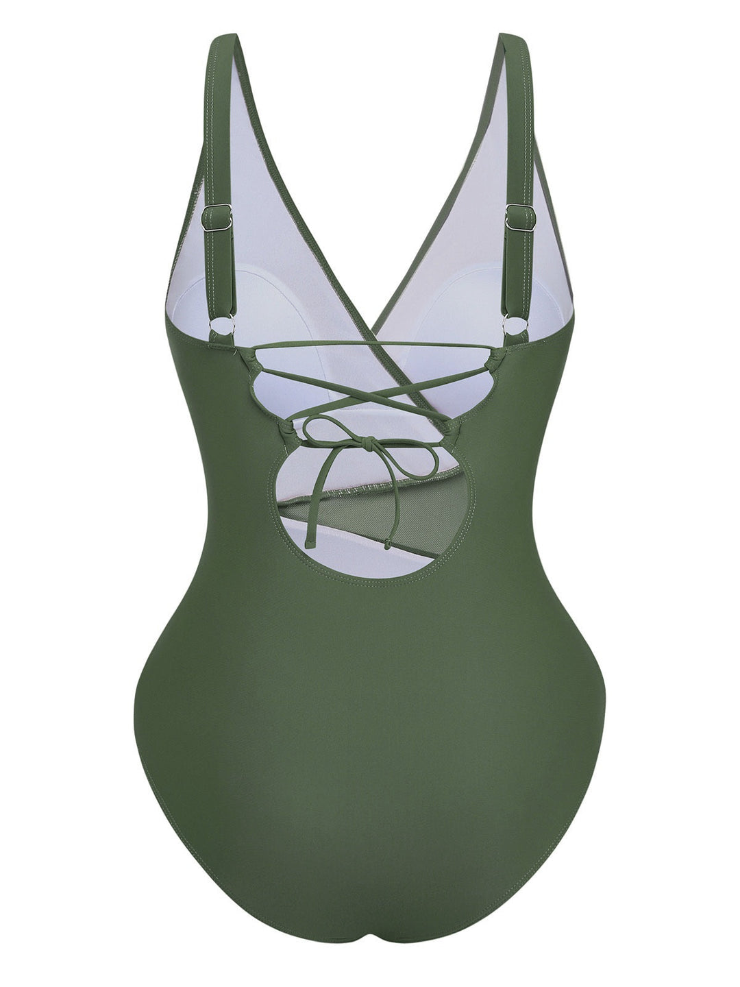 1950s Starfish V-Neck Tummy Control One-Piece Swimsuit | vintage swimwear, retro swimsuit, pin-up style - perfect for retro fashion enthusiasts