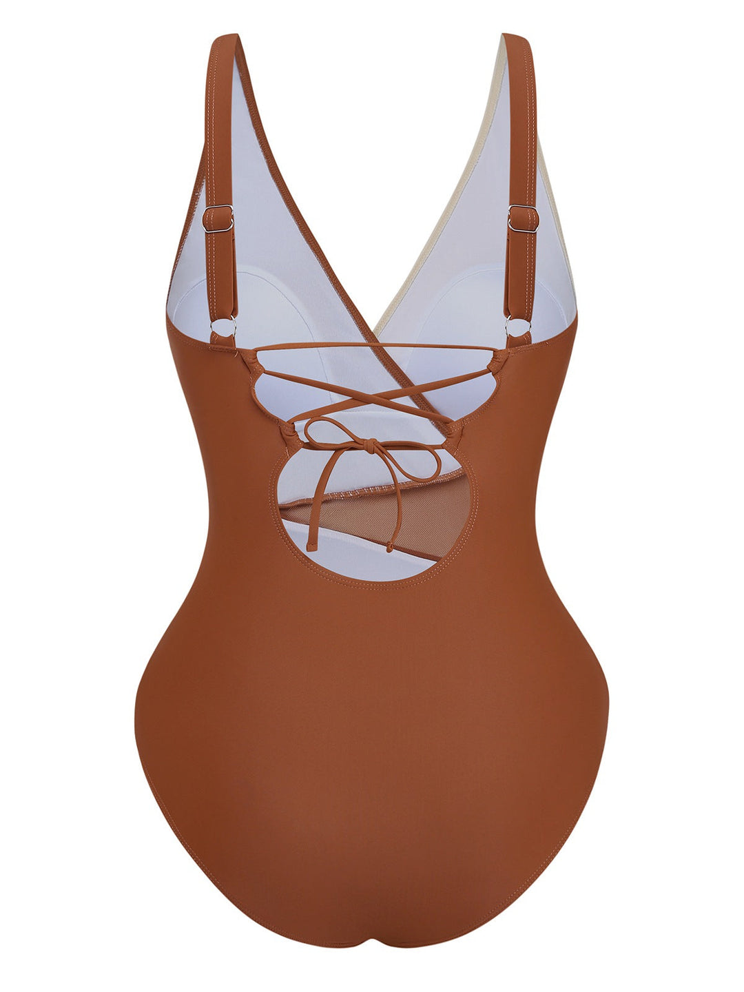 1950s Starfish V-Neck Tummy Control One-Piece Swimsuit: beautiful vintage swimwear, retro swimsuit, pin-up style with timeless appeal