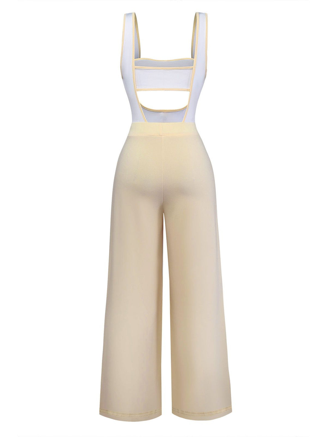 1950s Strapless Cut-Out Patchwork Jumpsuit Set - vintage jumpsuit, retro fashion