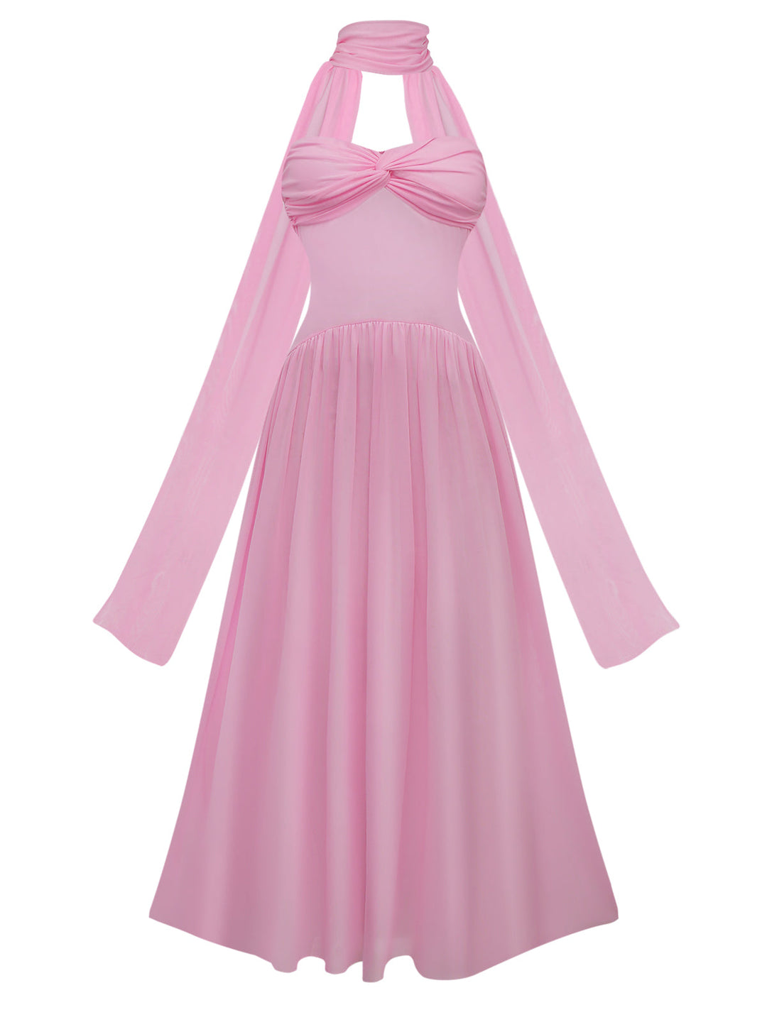 1950s Strapless Halter Neck Dress - vintage dress, retro fashion, rockabilly
