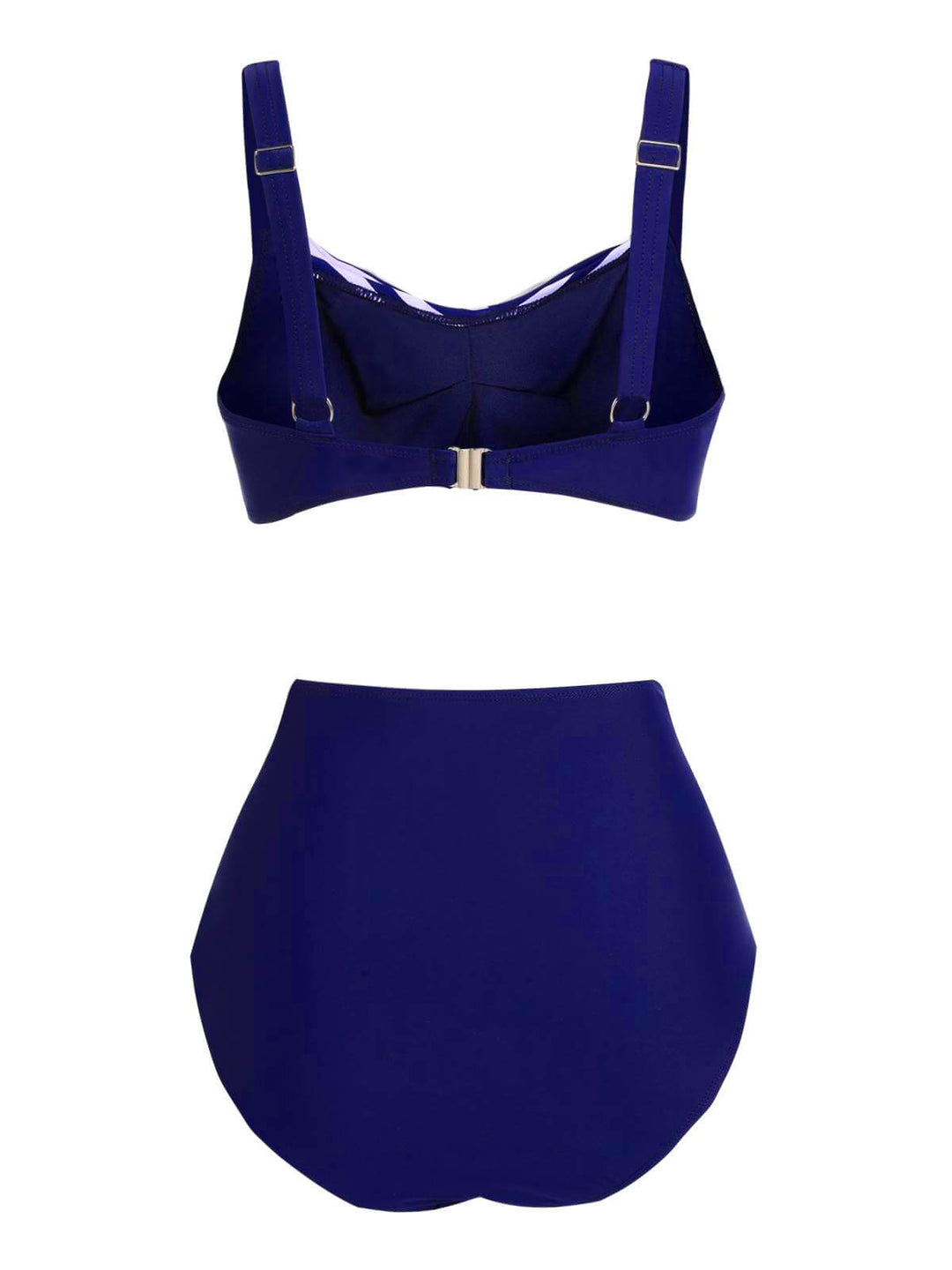 1950s Stripe Twisted Patchwork Strap Swimsuit: timeless style reimagined