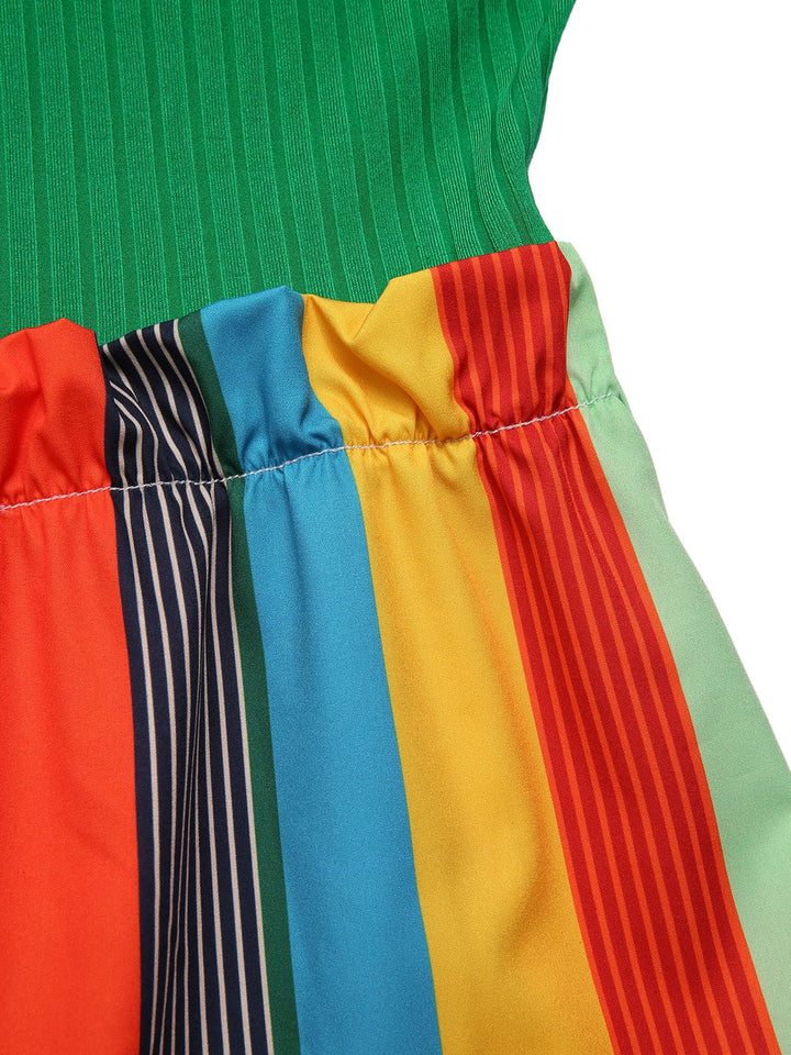 She adds this 1950s Stripes Knitted Belted Jumpsuit and suddenly it&
