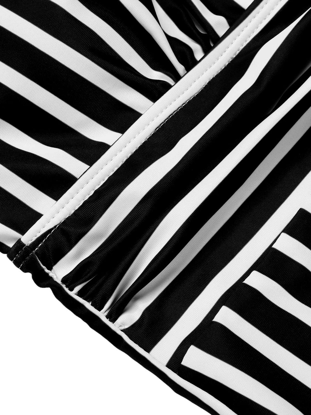 1950s Stripes Spaghetti Strap One-Piece Swimsuit, vintage swimsuit, pin-up swimwear - perfect for women who love vintage and retro fashion