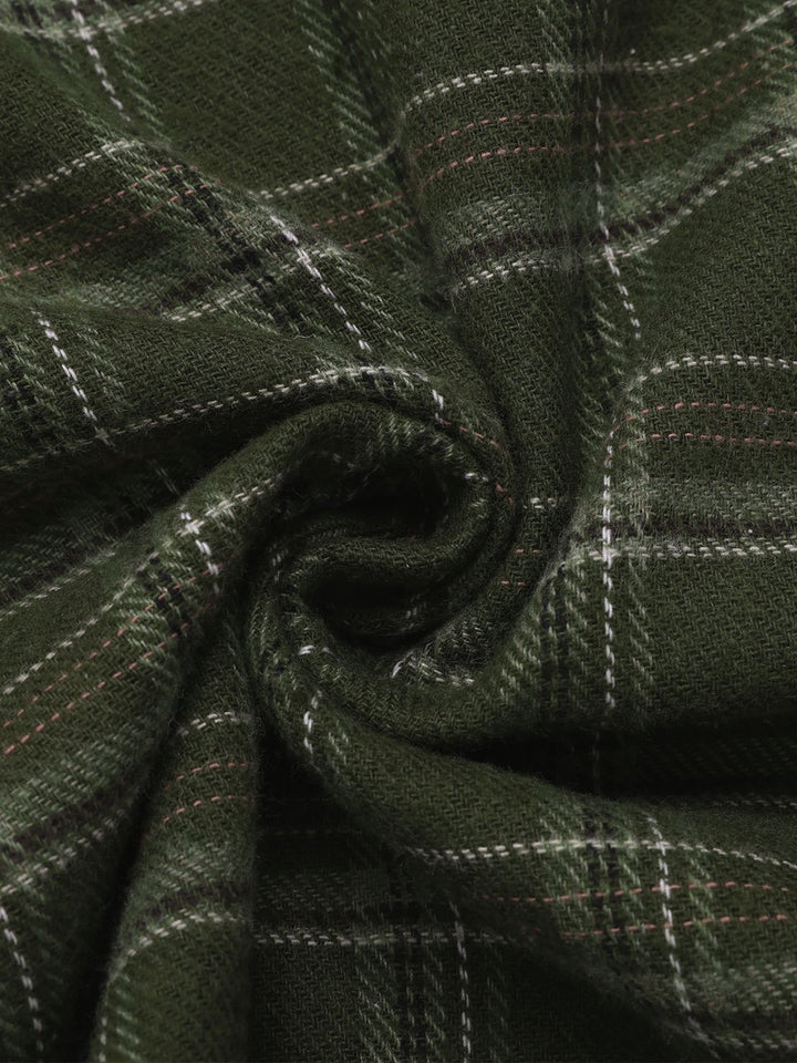 1950s Sweetheart Plaid Patchwork Dress, classic 1950s style elegant fashion - Image 25