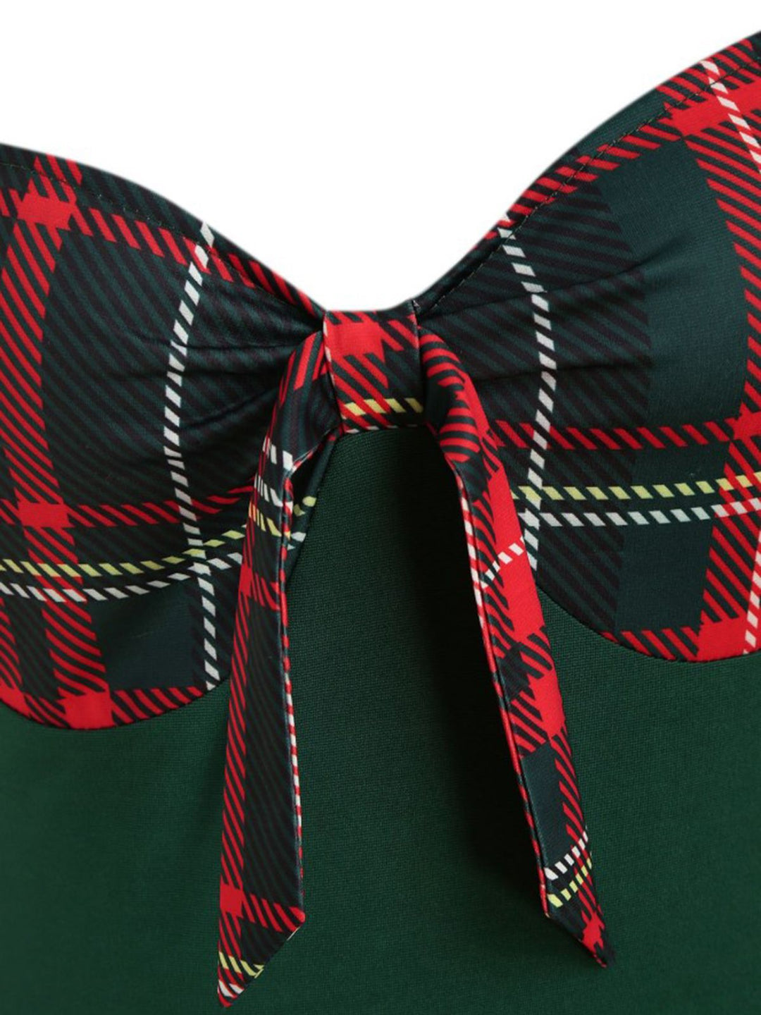 1950s Sweetheart Plaid Patchwork Dress — vintage elegance for the modern woman