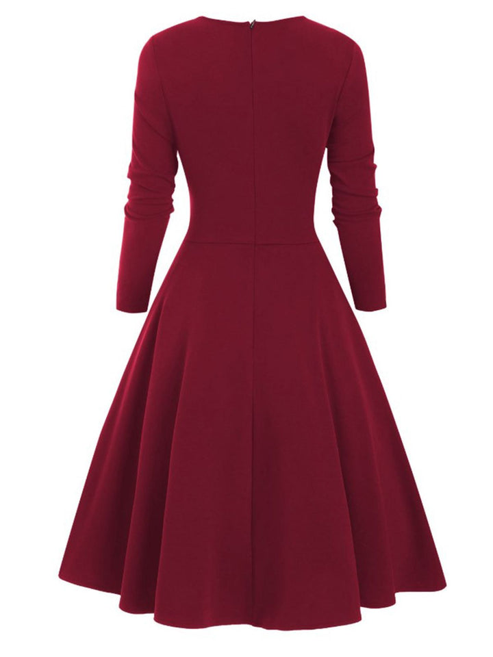 1950s Sweetheart Plaid Patchwork Dress — vintage elegance for the modern woman