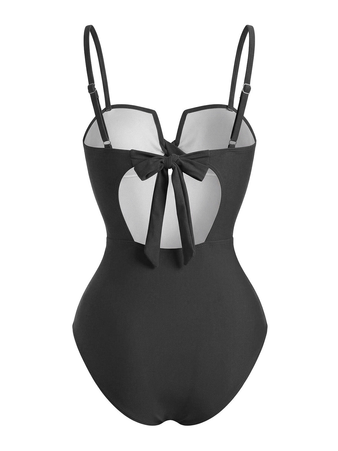 Twist-Front-Tropical-Leaf-Print-One-Piece-Swimsuit, vintage, retro, swimwear