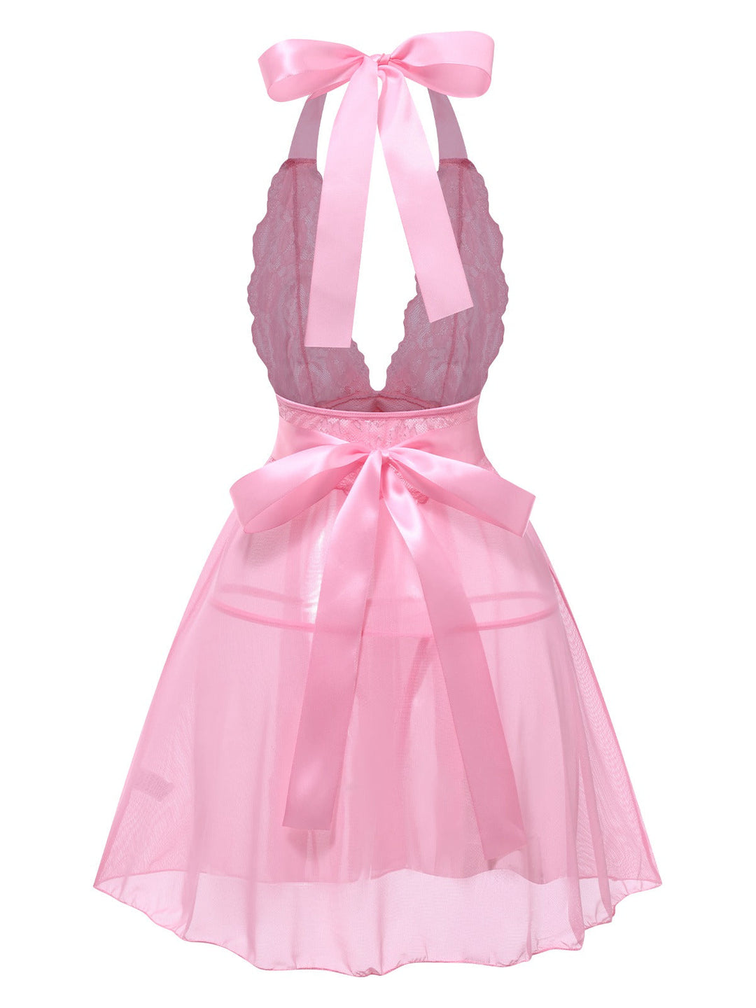 VNeck Halter Lace Sheer | | vintage dress, retro fashion