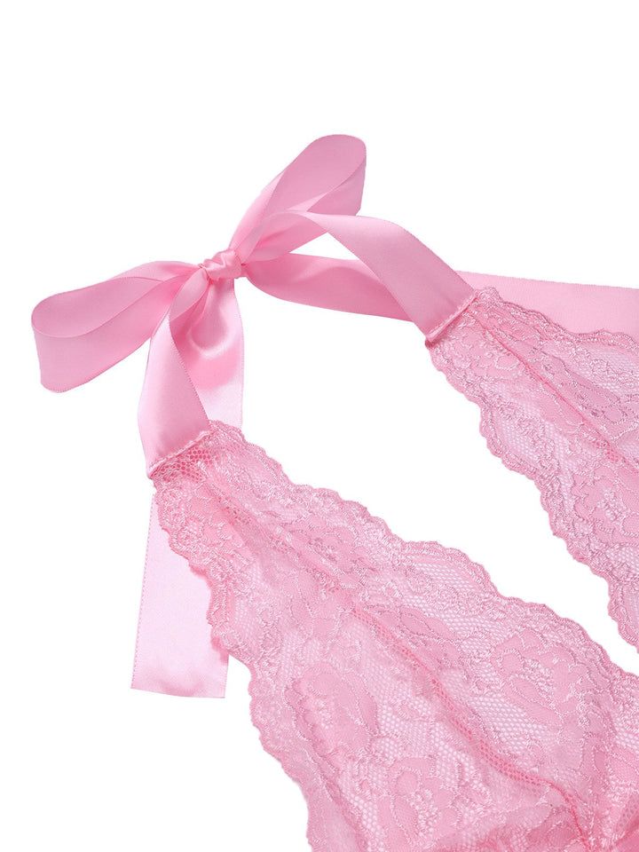VNeck Halter Lace Sheer | | vintage dress, retro fashion