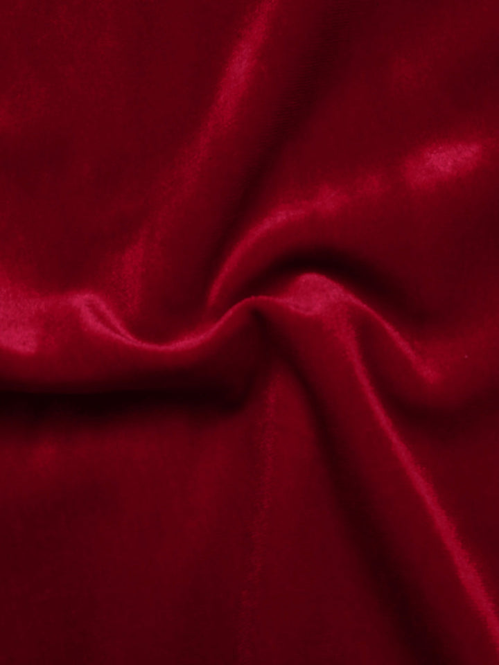 This 1950s Velvet Off Shoulder Button Jumpsuit whispers 1950s secrets to those who notice