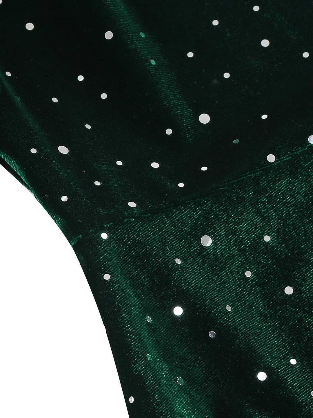 1950s Velvet Sparkling Solid A-Line Dress: where 1950s romance meets her modern spirit