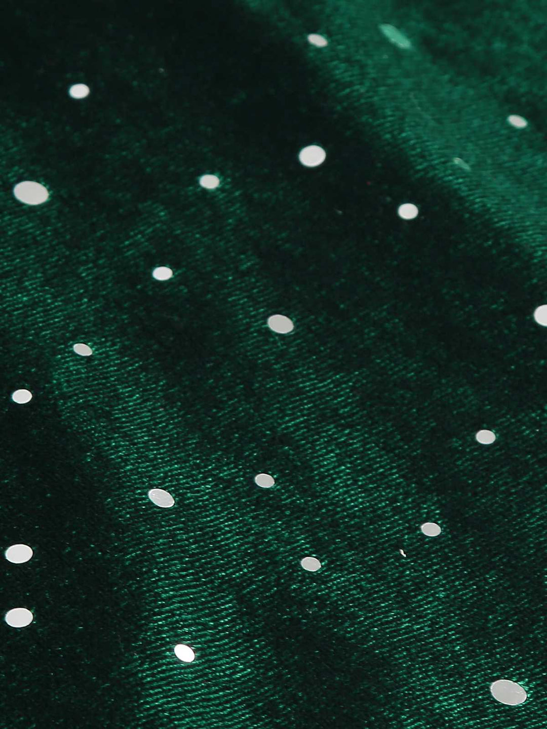 She slips into this 1950s Velvet Sparkling Solid A-Line Dress and suddenly it&